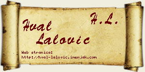 Hval Lalović vizit kartica